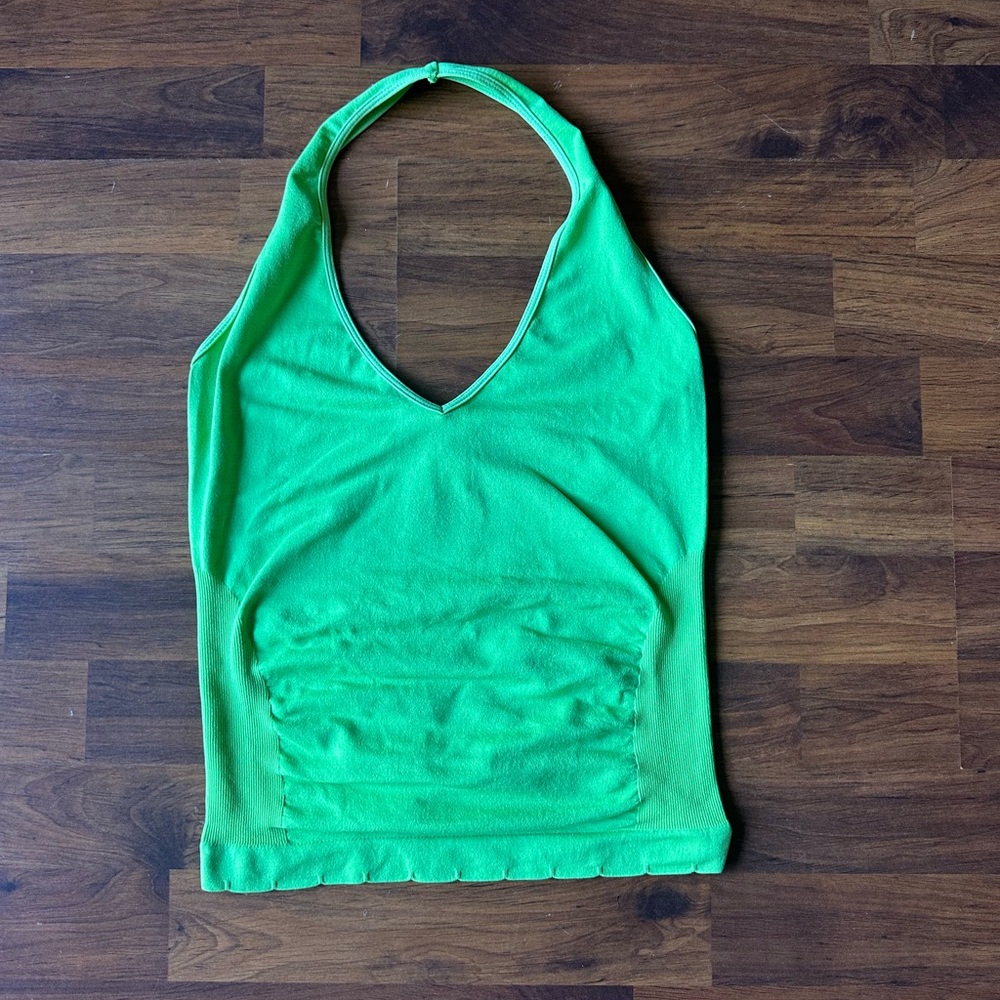 Green Halter Neck Top